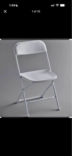 White folding chairs s,a,l, e