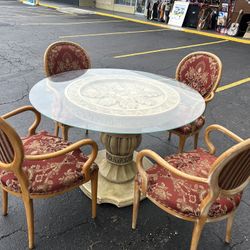 Dining room table and four beautiful chairs