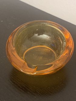 Vintage Amber Ashtray
