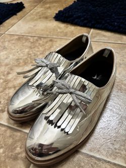 Nike Silver Metallic Fringe Loafers