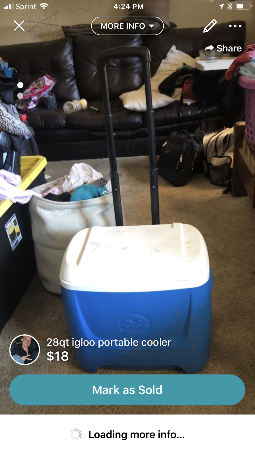 28qt igloo portable cooler