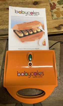 Waffle Stick maker with booklet babycakes waffle stick maker wm-15 orange 
