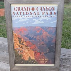 Grand Canyon National Park Framed Print 21x15" Mather Point South Rim

