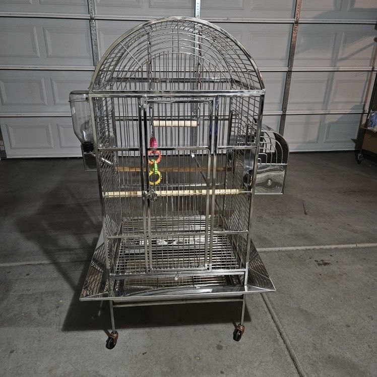 Large Stainless Birdcage