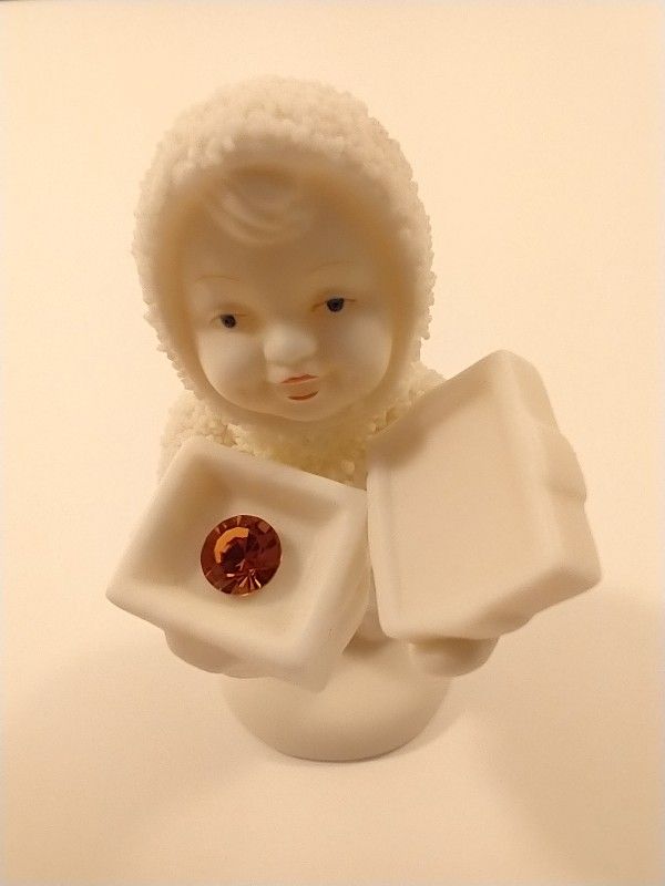 Department 56 Citrine Crystal November Birthstone Snowbabies Figurine