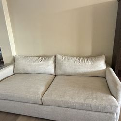 Crate and Barrel Couch and Ottoman