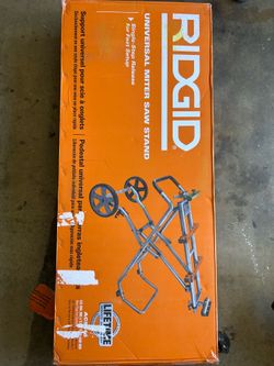 Rigid Foldable Mobile Miter Saw Stand with mounting braces NEW