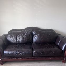 FREE Leather Couch And Loveseat