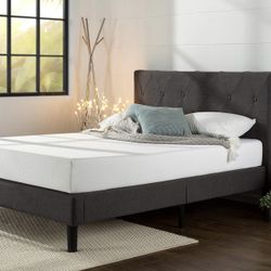 Platform bed new in box. Mattress and deliver available 