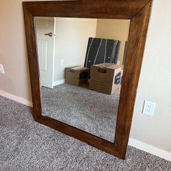 Wood Framed Mirror 