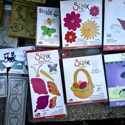 Sizzix & Cuttlebug Dies; Lot 21 Pkgs