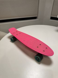 Pink Penny Board with Blue Wheels! 