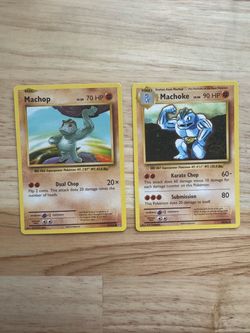 Machop & Machoke Pokémon Cards XY Evolutions