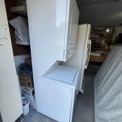 Kenmore Washer And  Dryer Combo Staked