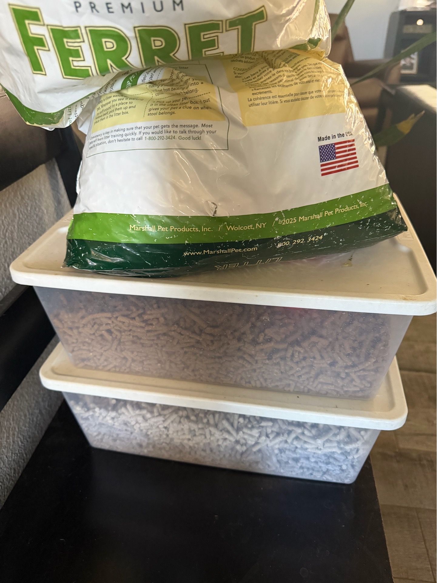 Free Ferret litter and food
