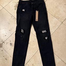 Ksubi men’s ripped black denim jeans