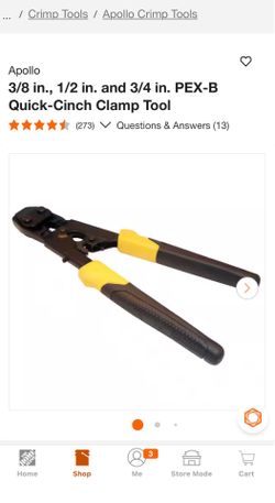 Apollo 3/8 in., 1/2 in. and 3/4 in. PEX-B Quick-Cinch Clamp Tool