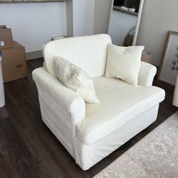 Bed Bath And Beyond Beige Corduroy Swivel Chair