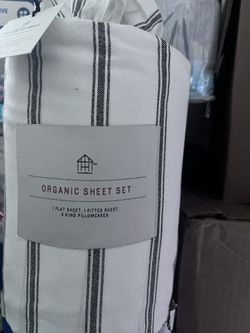 $20 Organic Sheet set! King