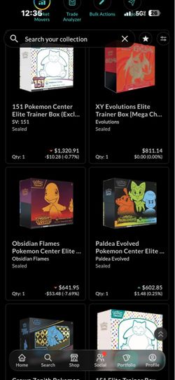 Booster Box’s ETB’s Collection Box’s