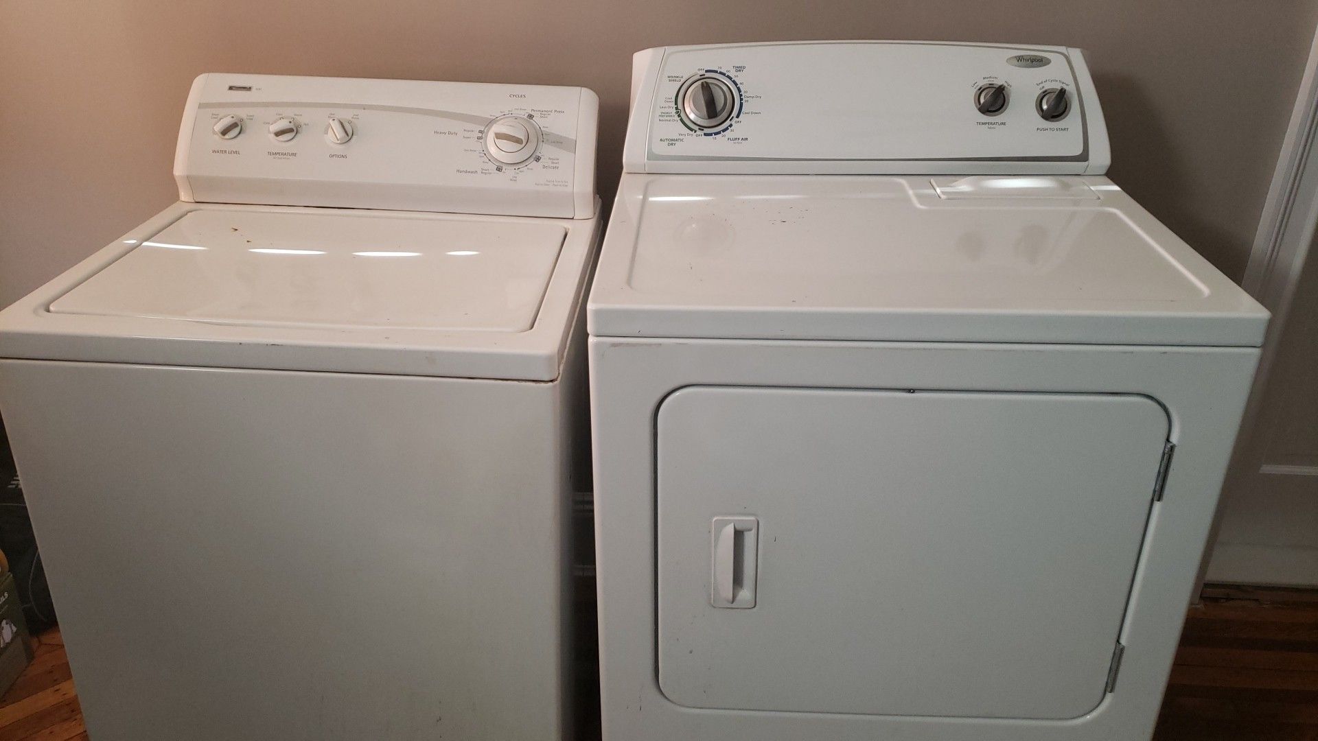 Kenmore Washer/Whirlpool Dryer