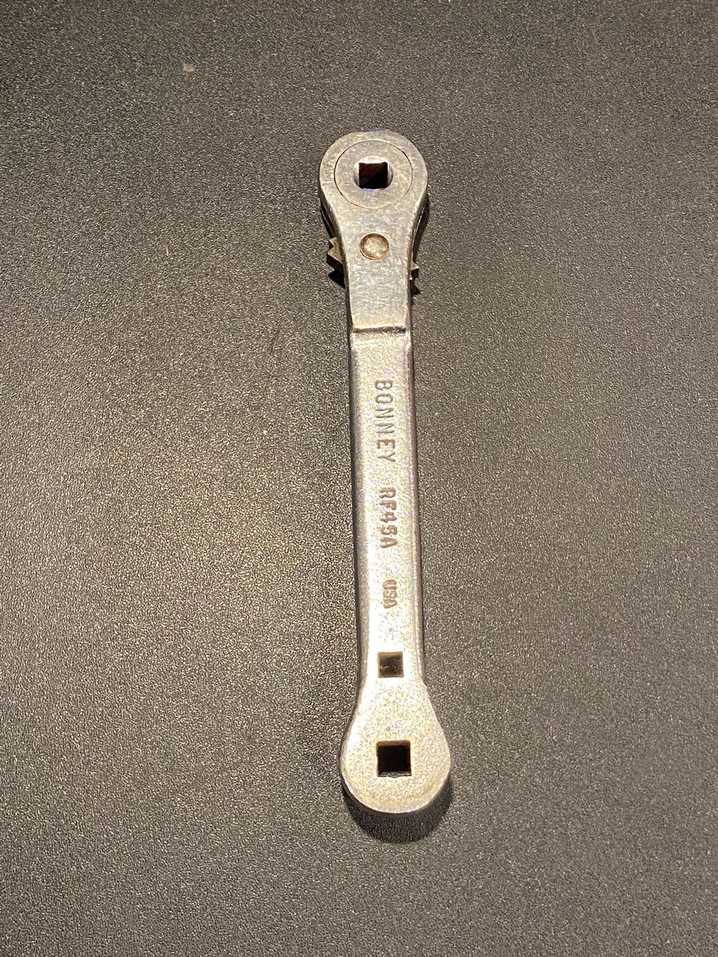 Vintage Bonney Ratchet Wrench RF45A Female Square Drive HVAC Refrigeration Valve