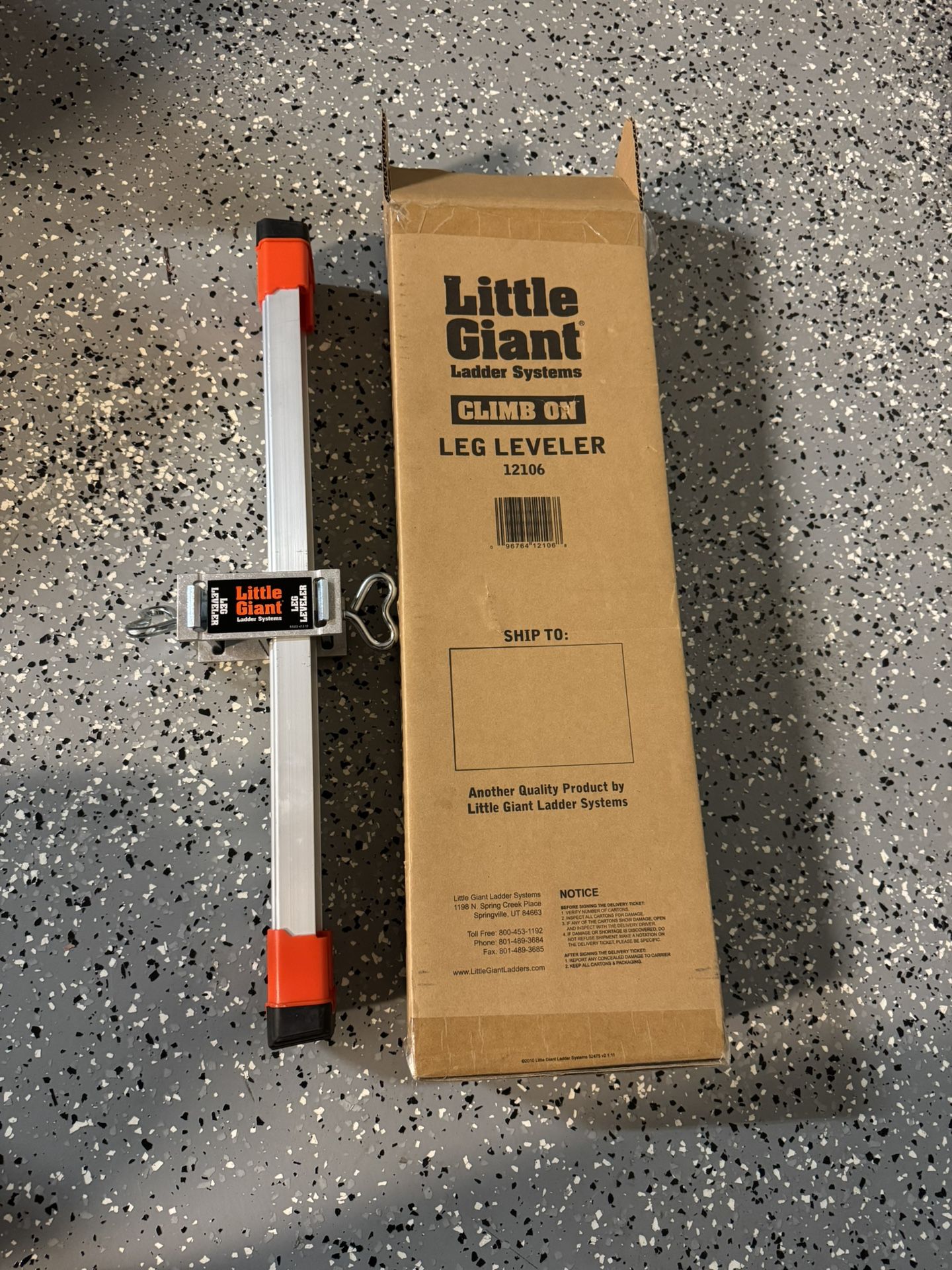 Little Giant Ladders, Leg Leveler, Ladder Accessory for Revolution and Xtreme, Aluminum
