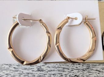 14k hoop earrings