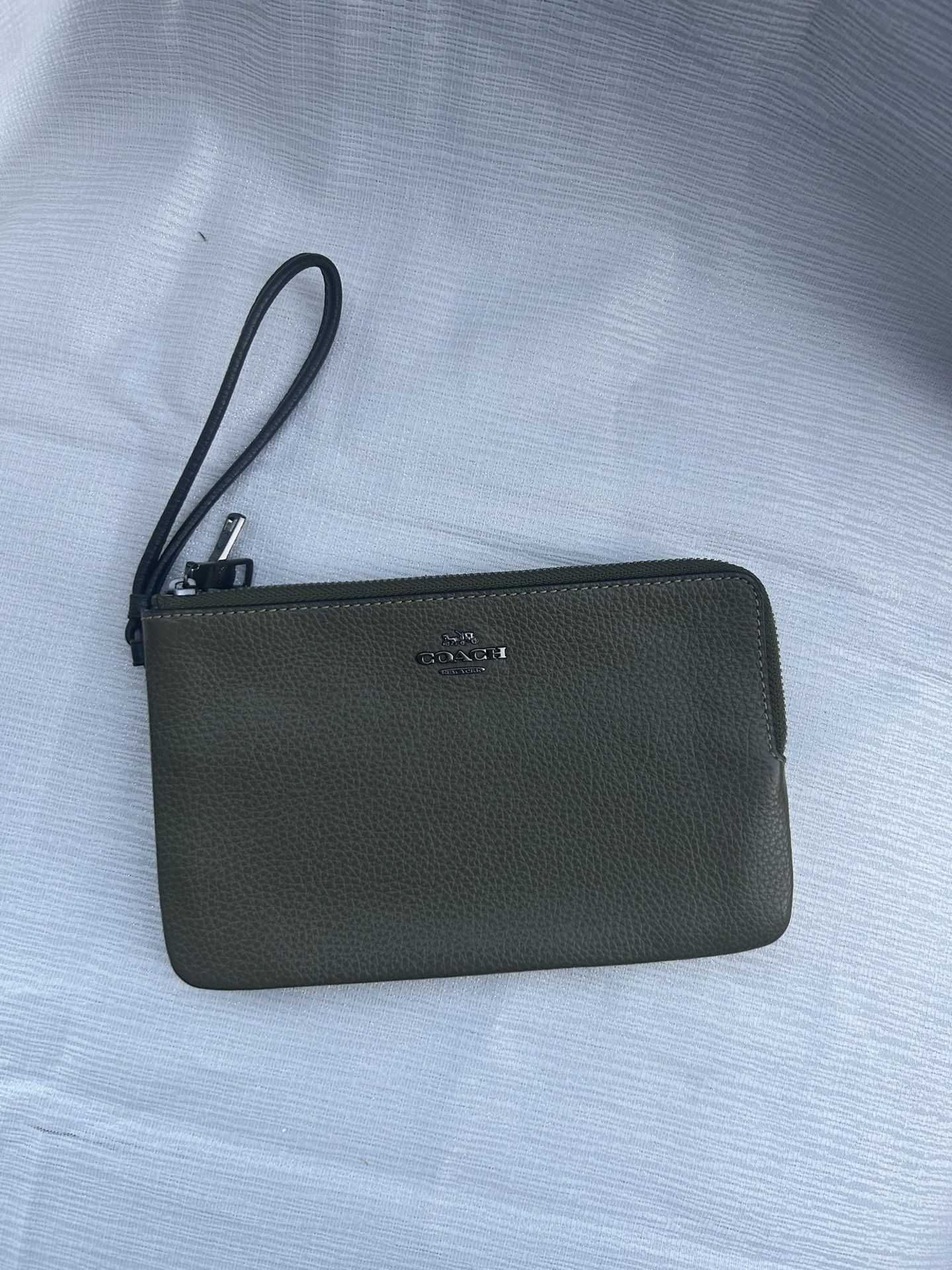 Green Wristlet Coach