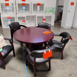 Mahogany Table And Chairs