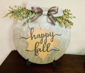 Happy Fall Wood Sign