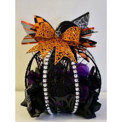 Pumpkin with flowers