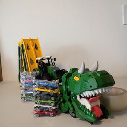 Dino Truck travel case with ejection style back.
