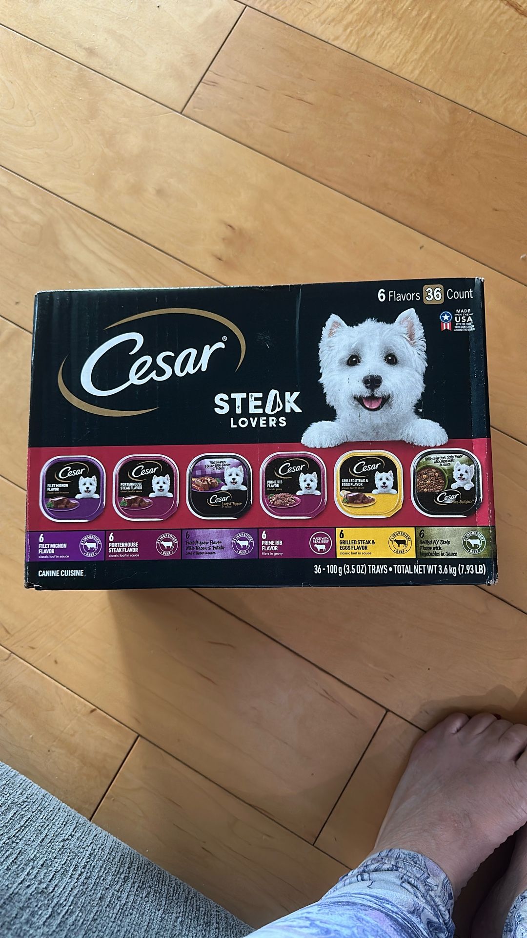 Cesar Dog Food - 36 Steak Lovers