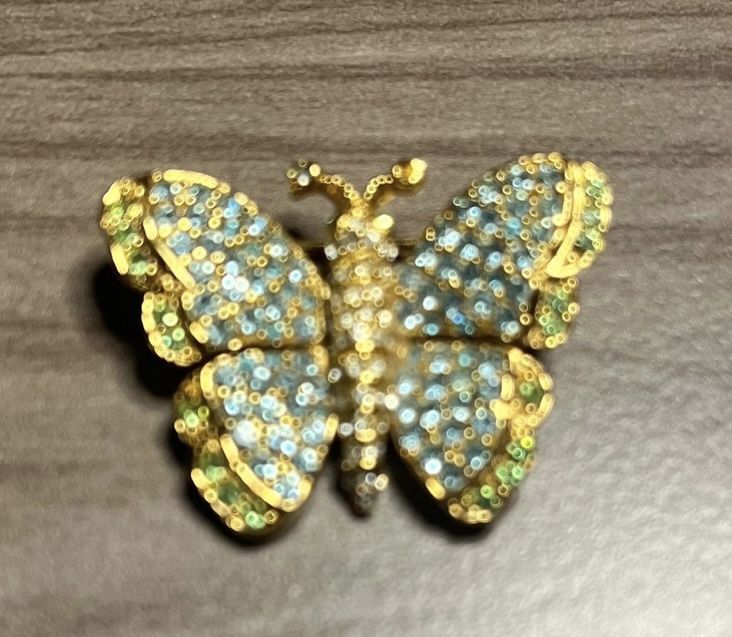 Butterfly brooch .