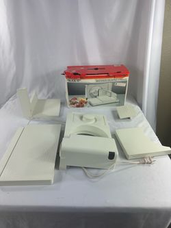 Vintage KRUPS “Slice/It” Fold-Up Electric Food Slicer Model 2130-70 w/ Original Box