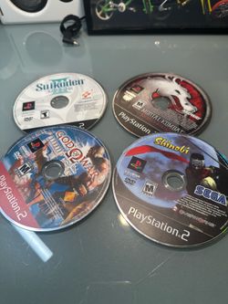 PS2 Games Lot - Suikoden 4 God of War 2 Mortal Kombat Shinobi