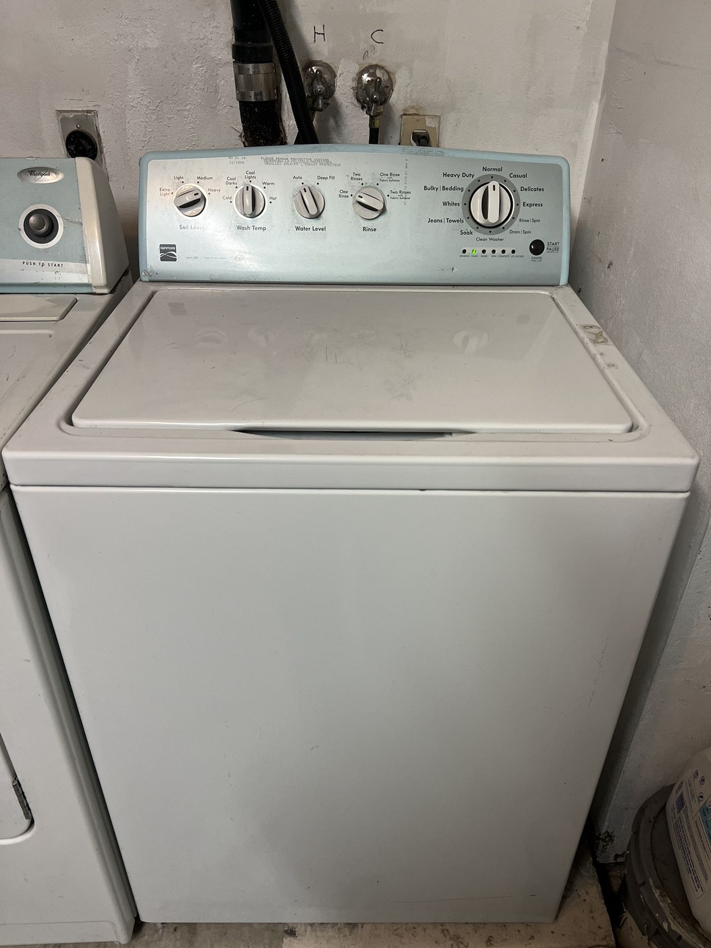 Washer and dryer