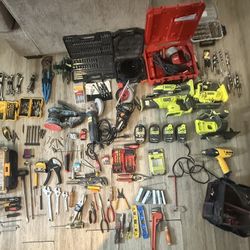 Milwaukee & Ryobi Power Tools + Everything In Pics  All Working