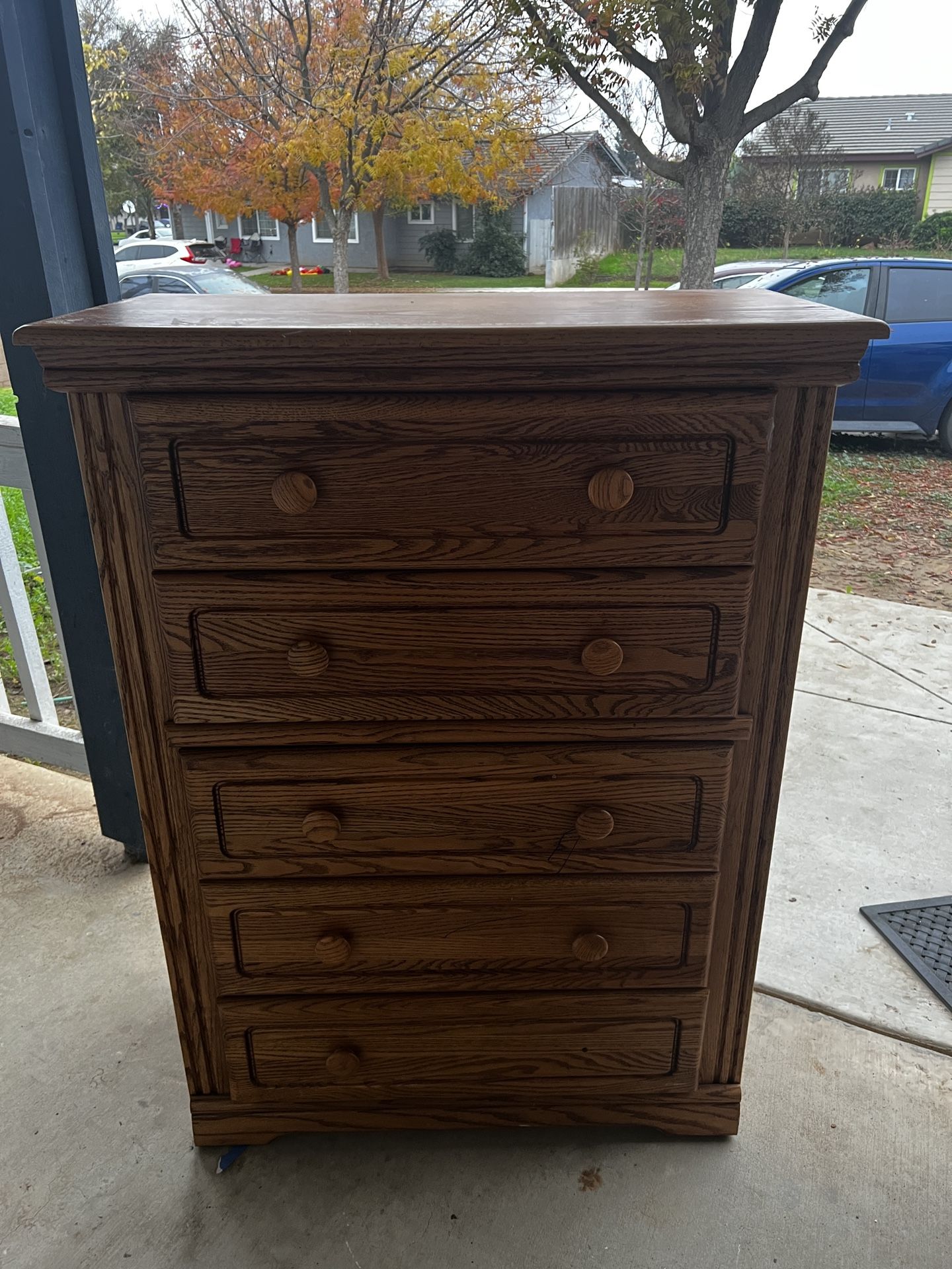 Tall 5 Drawer Dresser With Jewelry Hidden Drawer