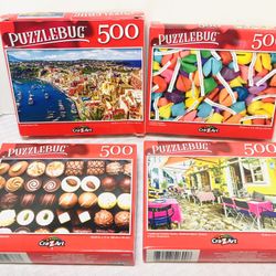 CrazArt Puzzlebug 500-Piece Puzzle Lot