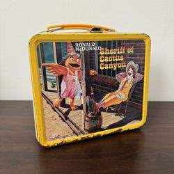 1982 McDonalds Lunch Box  * Vintage * Lunchbox tin kit pail Hamburgler