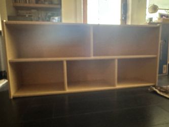 Montessori wood book shelf