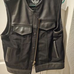 Espinoza's Leather Biker Vest