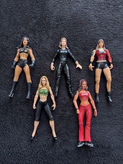 WWE Women Action Figures Lot of 5