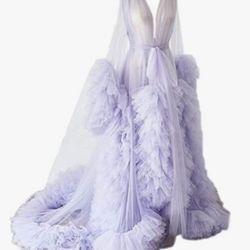 Tulle Maternity Robe