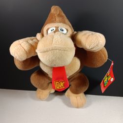DK Donkey Kong 10" Plush Doll Stuffed Toy Official Licensed Nintendo Super Mario