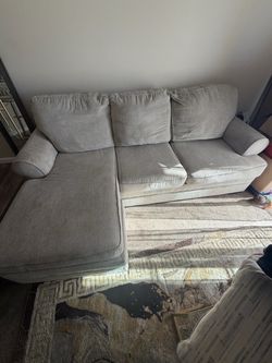 Gray Sectional Sofa with Chaise Lounge