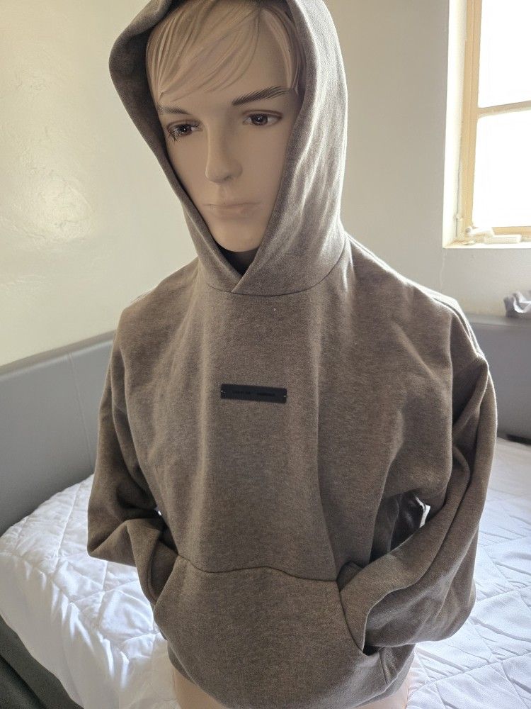 Fear Of God Essentials Homestead Heather Classic Fleece Hoodie Size XS