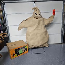 Disney 6 Ft Animated Oogie Boogie Animatronic w/ Box ā Nightmare Before Christmas